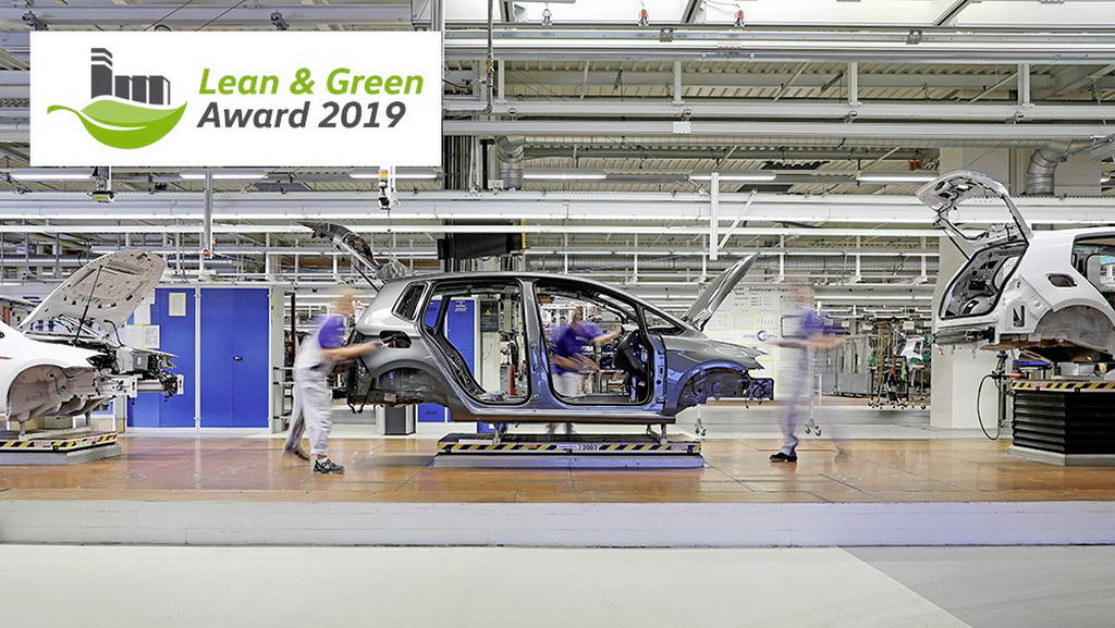 A Volkswagen wolfsburgi üzemét a „Lean and Green Management Award” kitüntetéssel díjazták